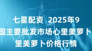 七星配资  2025年9月5日全国主要批发市场心里美萝卜价格行情