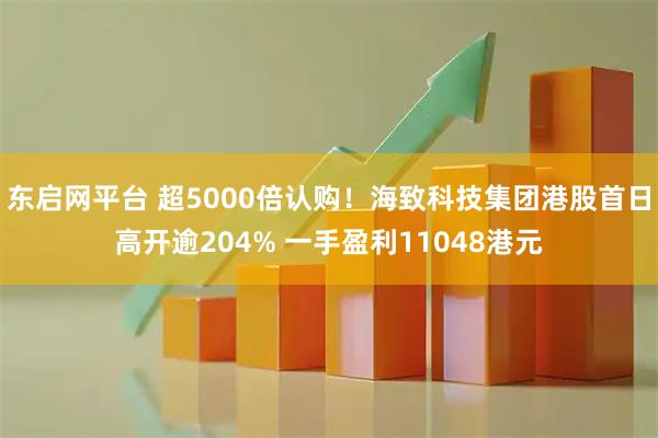 东启网平台 超5000倍认购！海致科技集团港股首日高开逾204% 一手盈利11048港元